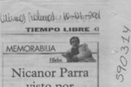Nicanor Parra visto por un jubilado  [artículo] Filebo