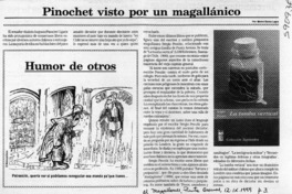 Pinochet visto por un magallánico  [artículo] Marino Muñoz Lagos