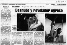 Desnudo y revelador egreso  [artículo] Rigoberto Carvajal