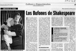 Los Bufones de Shakespeare  [artículo] Leopoldo Pulgar I.