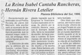 La Reina Isabel cantaba rancheras, Hernán Rivera Letelier  [artículo]