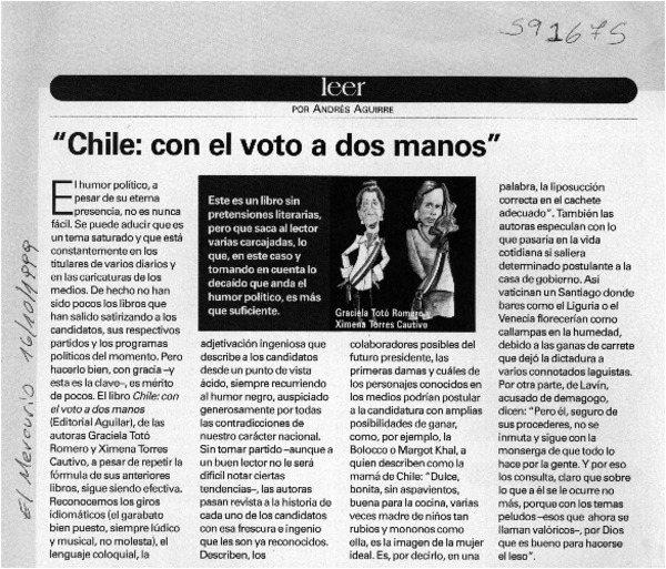 Chile, con el voto a dos manos  [artículo] Andrés Aguirre