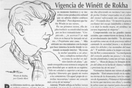 Vigencia de Winétt de Rokha  [artículo] Alejandro Lavquen
