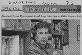 "Me enamoré de Chile y del escritor Hernán Rivera"  [artículo]