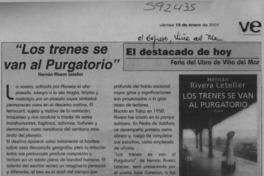 "Los trenes se van al purgatorio"  [artículo] Claudio Zamorano