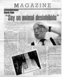 "Soy un animal desinhibido"  [artículo] Sergio Tanhnuz