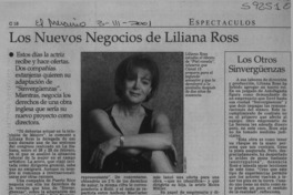 Los nuevos negocios de Liliana Ross  [artículo]