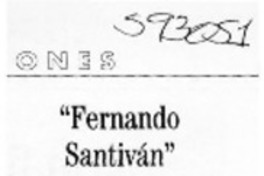 Fernando Santiván  [artículo] Hernán Navarrete Rojas