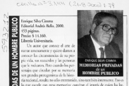 Memorias privadas de un hombre público  [artículo] Gloria Guerra