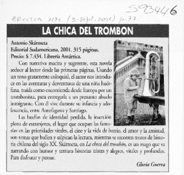 El chica del trombón  [artículo] Gloria Guerra