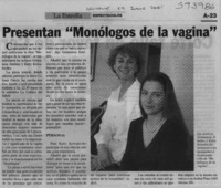 Presenta "Monólogos de la vagina"  [artículo]
