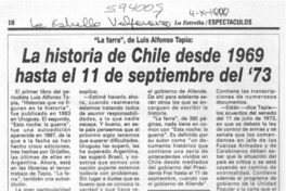 La historia de Chile desde 1969 hasta el 11 de septiembre del '73  [artículo]