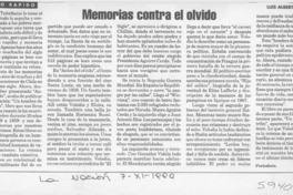 Memorias contra el olvido  [artículo] Luis Alberto Mansilla