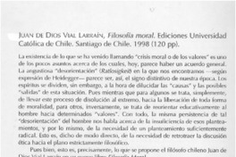 Filosofía moral  [artículo] Rodrigo Frías Urrea