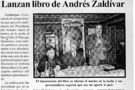 Lanzan libro de Andrés Zaldívar  [artículo]