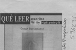 Mano descollante, mano suave  [artículo] Willy Haltenhoff