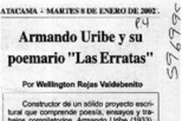 Armando Uribe y su poemario "Las erratas"