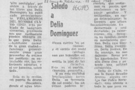 Saludo a Delia Domínguez