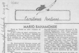 Mario Bahomonde.