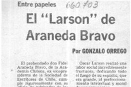 El "Larson" de Araneda Bravo  [artículo] Gonzalo Orrego.