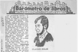 Barometro de libros  [artículo] Claudio Solar.
