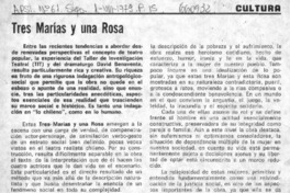 Tres Marías y una Rosa  [artículo] José Román.
