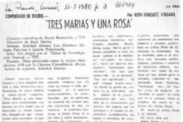 Tres Marías y una Rosa'  [artículo] Ruth González Vergara.
