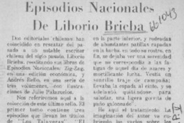 Episodios nacionales de Liborio Brieba.  [artículo]