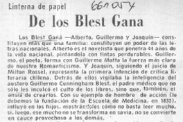 De los Blest Gana  [artículo] Andrés Sabella.