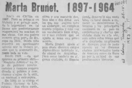Marta Brunet. 1897-1964.  [artículo]