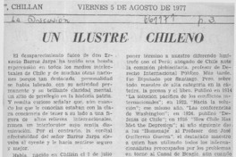 Un ilustre chileno  [artículo] Agustín Billa Garrido.