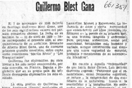 Guillermo Blest Gana  [artículo] C. V. I.
