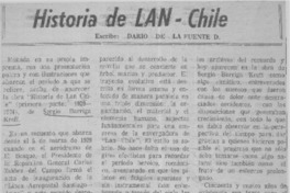 Historia de LAN-Chile  [artículo] Darío de la Fuente D.