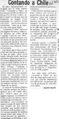 Contando a Chile  [artículo] Agustín Squella.