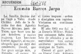 Ernesto Barros Jarpa.  [artículo]