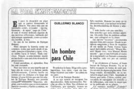 Un hombre para Chile  [artículo] Guillermo Blanco