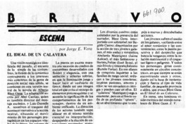 El ideal de un calavera  [artículo] Jorge E. Vera.