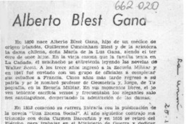 Alberto Blest Gana.  [artículo]