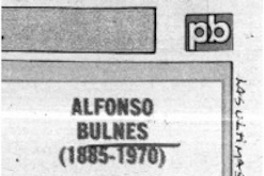 Alfonso Bulnes (1885-1970).  [artículo]