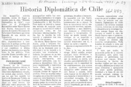 Historia diplomática de Chile  [artículo] Jaime Eyzaguirre.