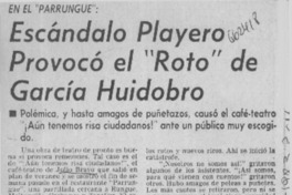 Escándalo playero provocó el "roto" de García Huidobro.  [artículo]