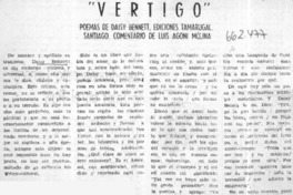 "Vértigo" : [comentario] [artículo] Luis Agoni Molina.