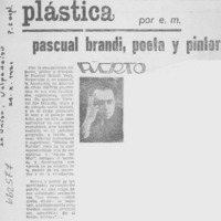 Pascual Brandi, poeta y pintor.