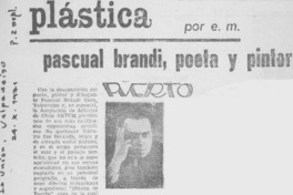 Pascual Brandi, poeta y pintor.
