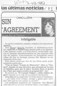 Sin "agreement"