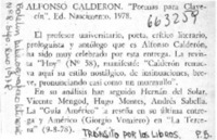 Alfonso Calderón.  [artículo]