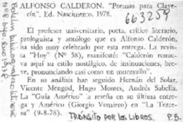 Alfonso Calderón.  [artículo]