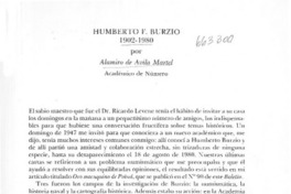 Humberto F. Burzio 1902-1980  [artículo] Alamiro de Ávila Martel.