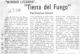 Tierra del fuego  [artículo] Hugo Rolando Cortés.