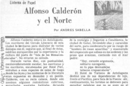 Alfonso Calderón y el norte